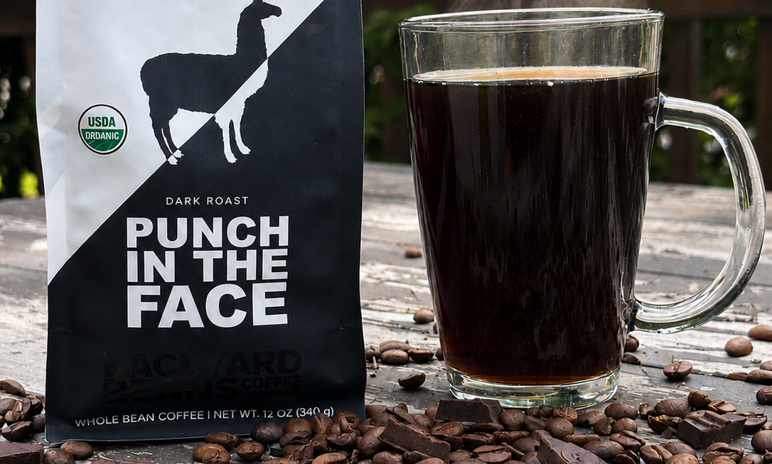 Backyard Beans Punch in the Face Review: Bold Dark Roast with Chocolate Notes (French Press & Pour Over Tested)